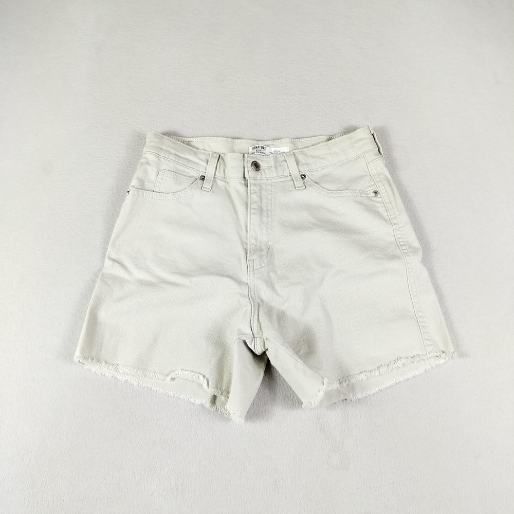 Levi's High Waist Women Shorts - Light Gray